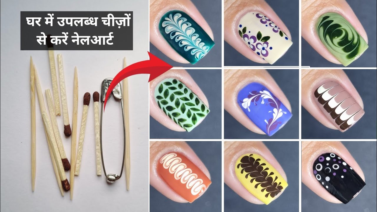 Top 10 Easy naildesigns for beginners || Easynailart at Home || Nailart for short nails 