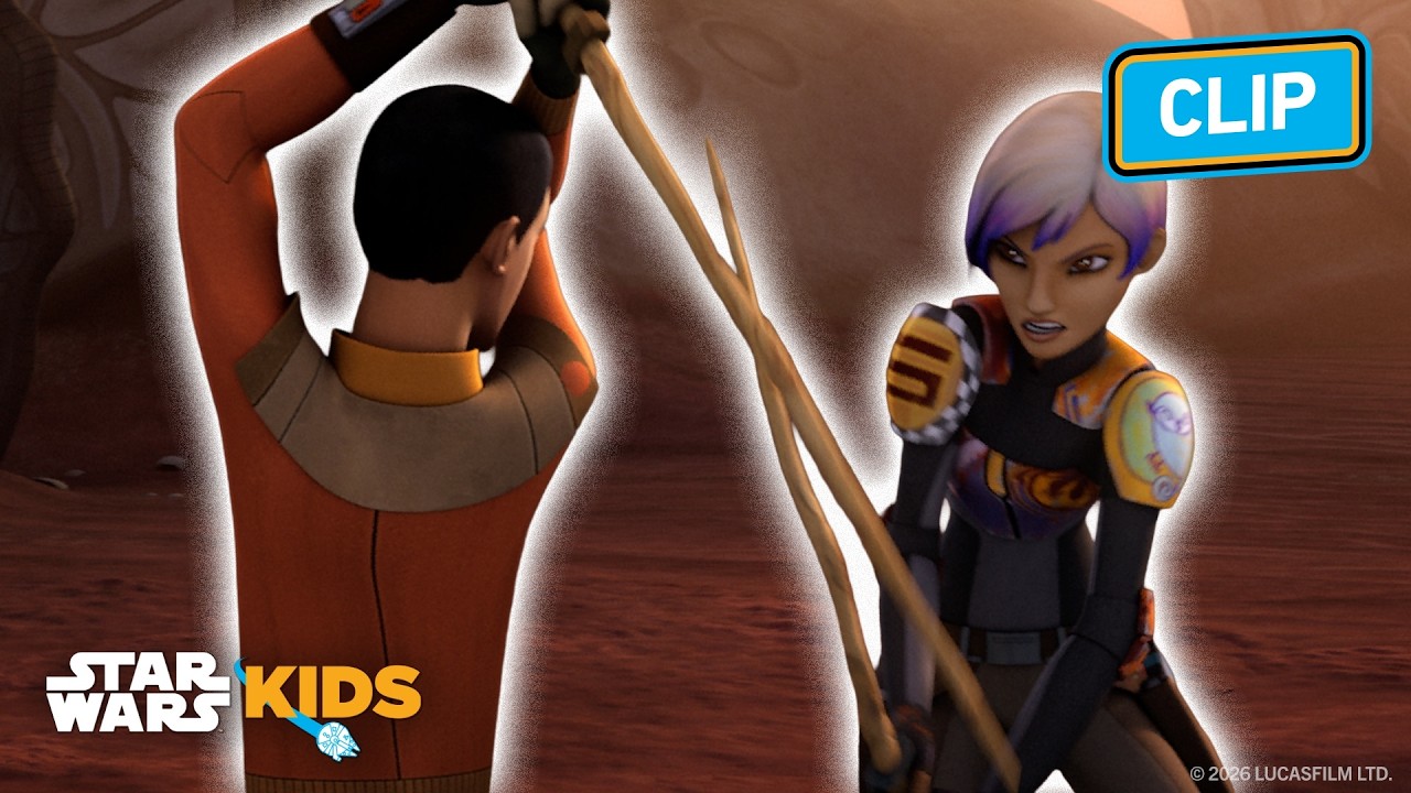 Sabine's Training Saber Session ⚔️ | Star Wars Rebels | @StarWarsKids
