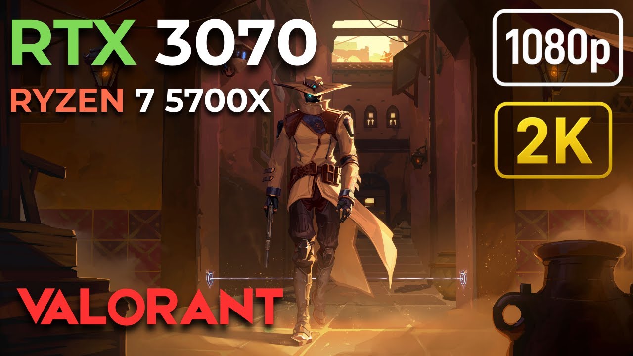 RTX 3070 + Ryzen 7 5700x | Valorant Benchmark | 1080p & 1440p