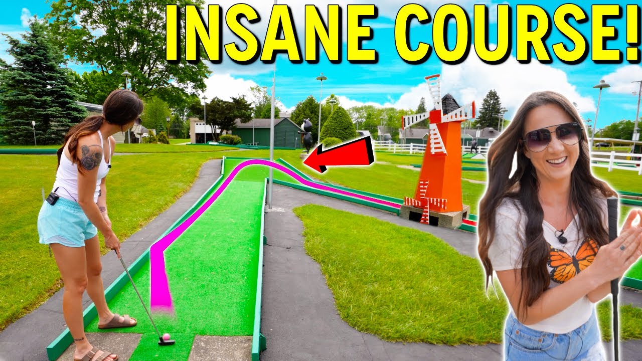 MUST PLAY Old School Mini Golf Course! - Crazy Hard Course!