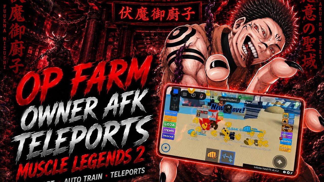 OWNER AFK PAID TELEPORTS & MORE 🔥OP FARM + GAME : MUSCLE LEGENDS 2 🕹