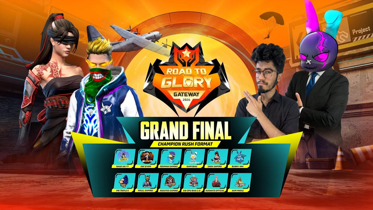 [🔴LIVE] ROAD TO GLORY GATEWAY 2026 | GRAND FINAL | FREE FIRE @MrTripleR @raadvaiyt829 @KrullGamingYT
