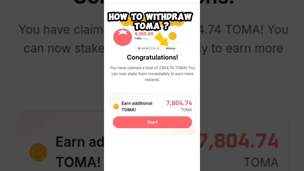 How To Withdraw TOMA |Tomarket Coin Allocation | Tomarket New Update
