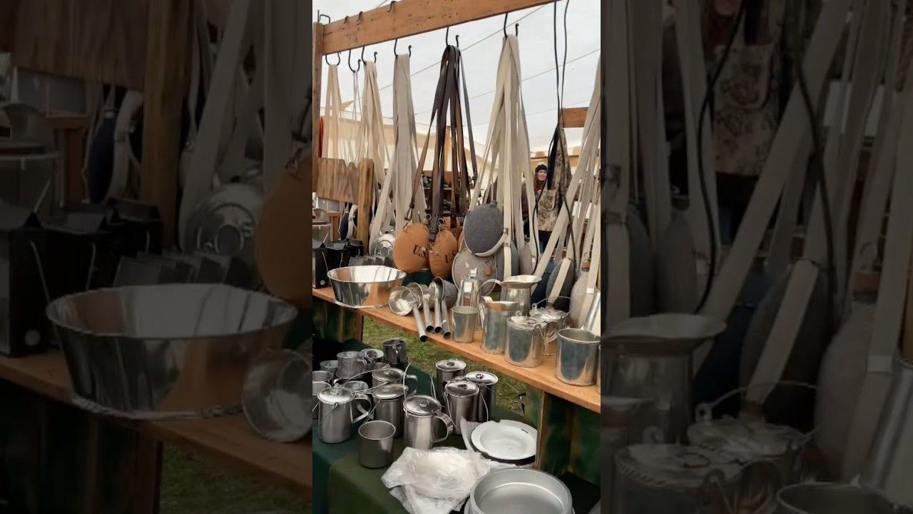Fall Creek Sutler Tent at Pea Ridge Civil War Reenactment. #history #reenactment