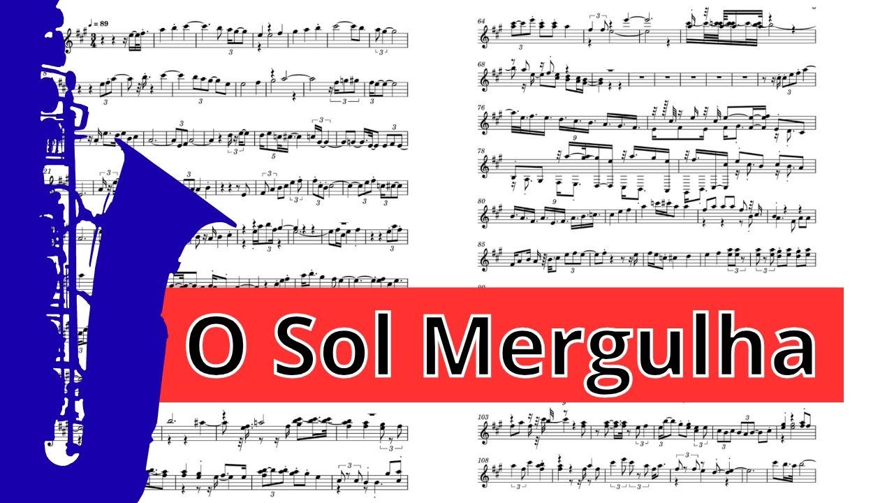 O Sol Mergulha - Alto Sax Sheet Music