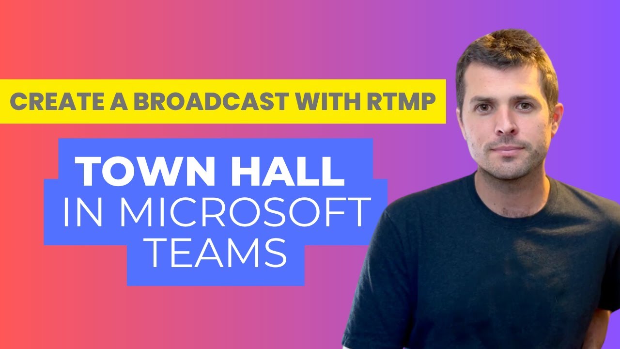 Создание трансляции с использованием RTMP с Town Hall в Microsoft Teams