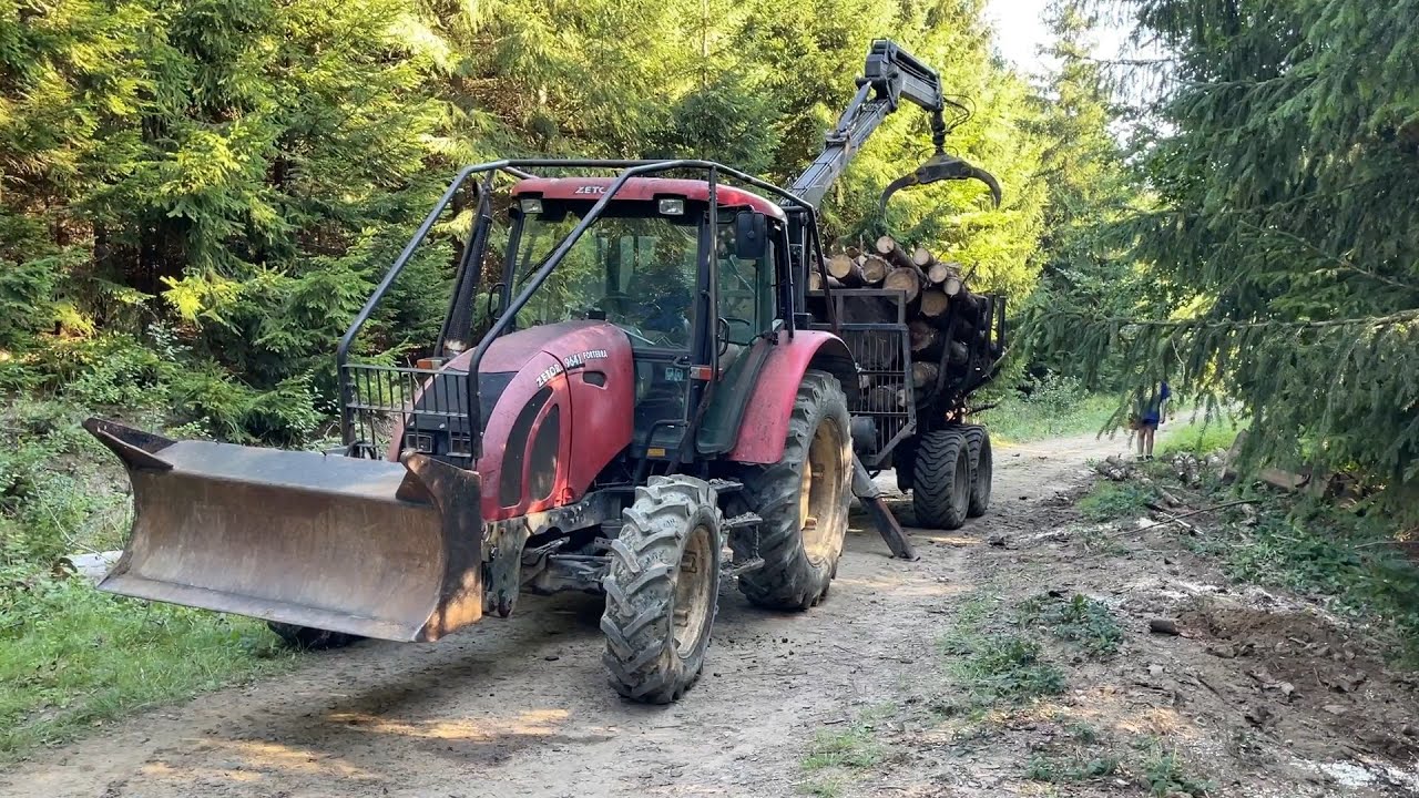 Zetor 9641 Forterra s vyvážečkou dřeva (30.8.2022)