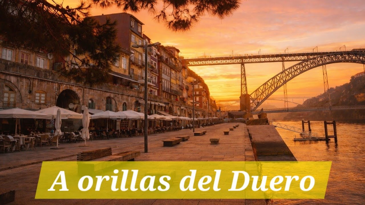 Oporto, Portugal 🇵🇹 Caminata Invernal 4K | Río Duero desde Ponte Luís I hasta Av. Dom Carlos I