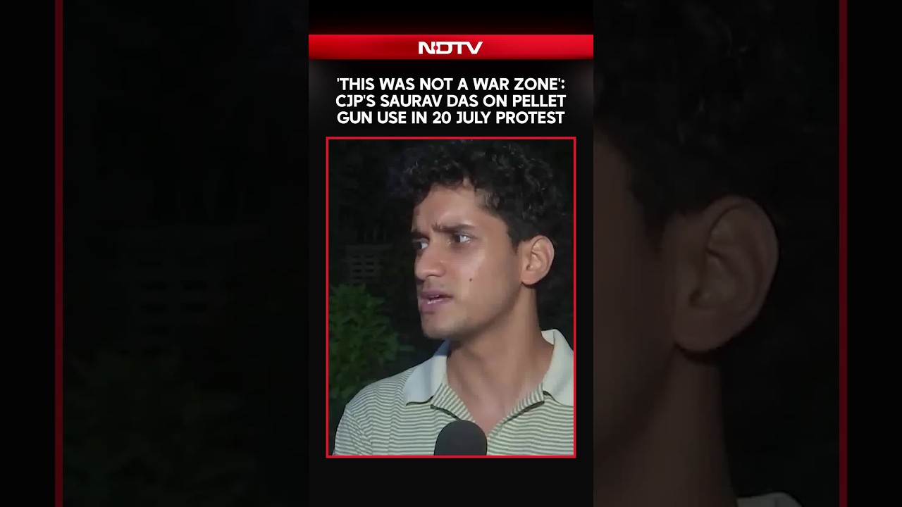 'This Was Not a War Zone': CJP's Saurav Das Questions Pellet Gun Use in 20 July Protest