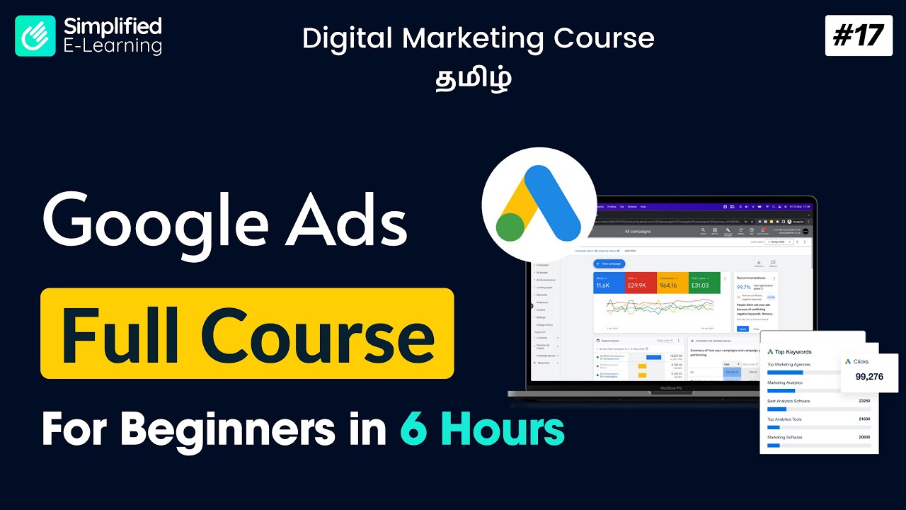 Google Ads Full Course in Tamil | 6 Hours | Google Ads Tutorial in Tamil | #17