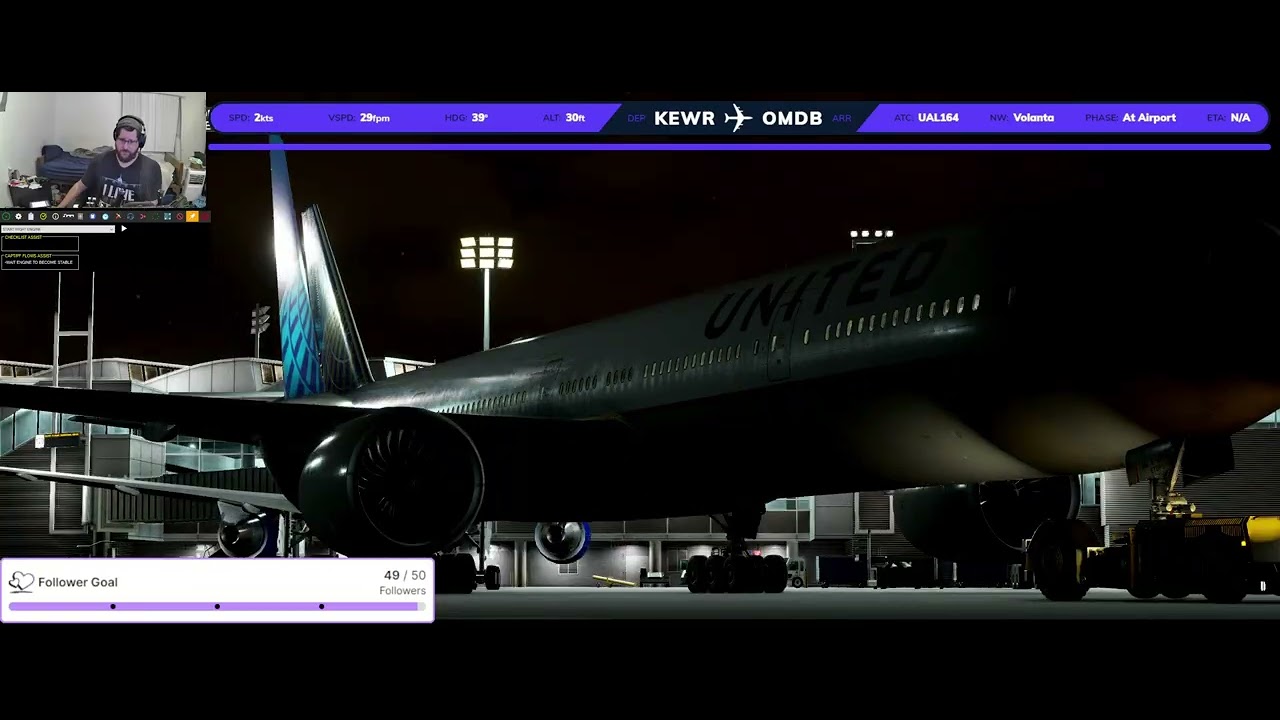 UVA 777 Operations - Newark(KEWR) - Dubai(OMDB) - UAL164