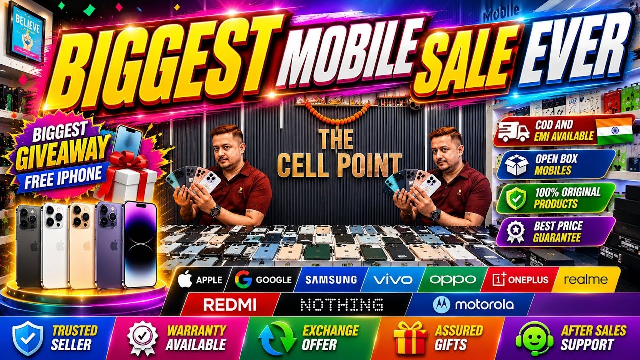 Biggest sale of used old secondhand iPhone Google pixel Samsung ultra vivo oneplus  mobiles in delhi
