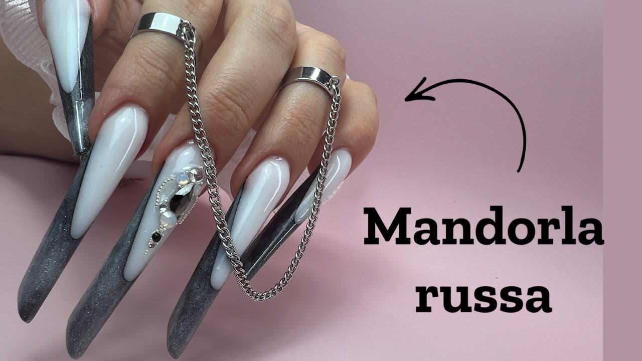 MANDORLA RUSSA 💅🏼 FACCIAMOLA INSIEME| DOPPIO MURETTO E SWAROVSKI|Makolina95|
