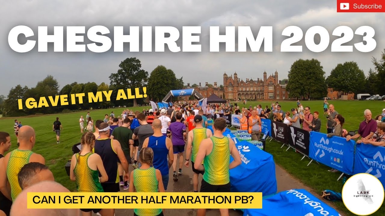 CHESHIRE Half Marathon 2023: RACE DAY Vlog