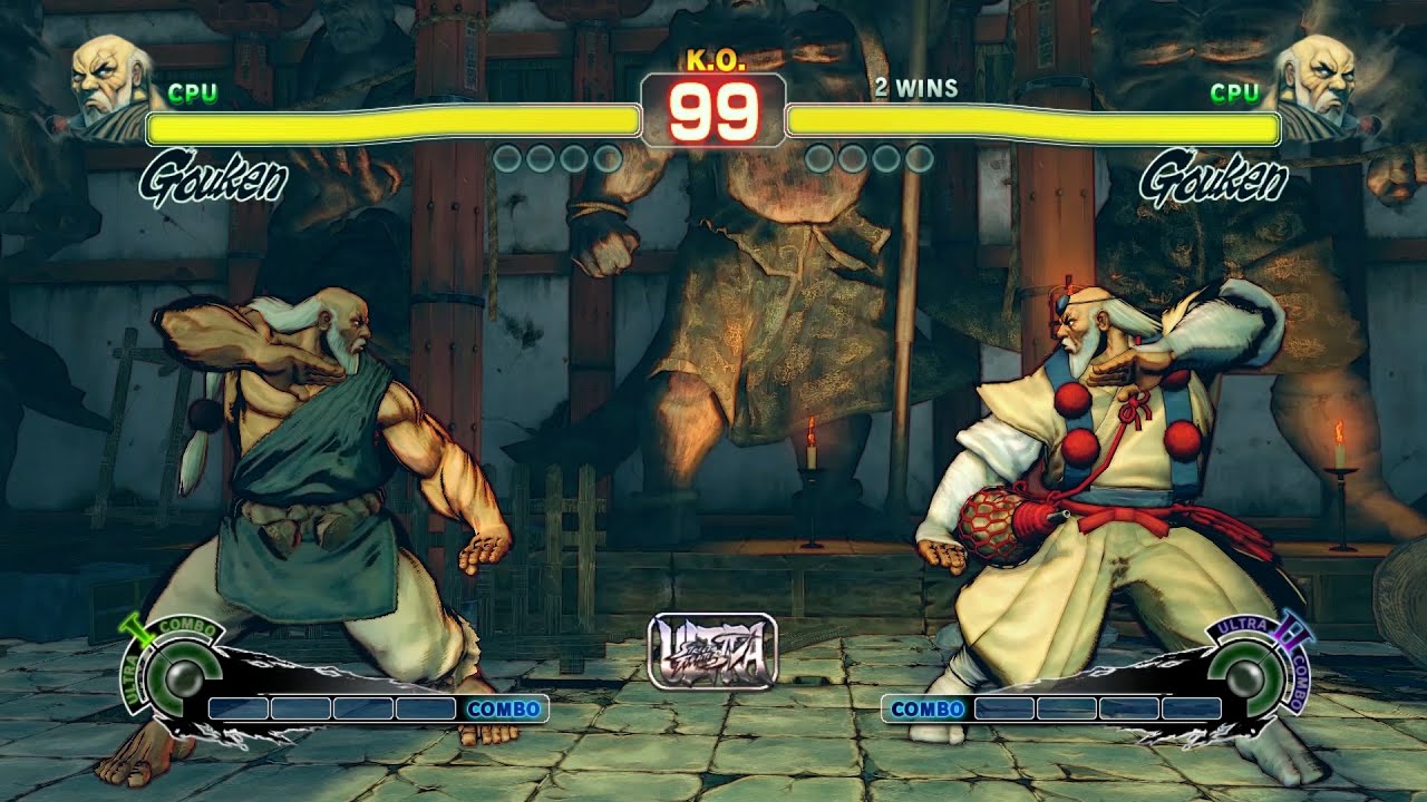 Зеркальный матч Gouken против Gouken! Ultra Street Fighter 4, процессор против процессора