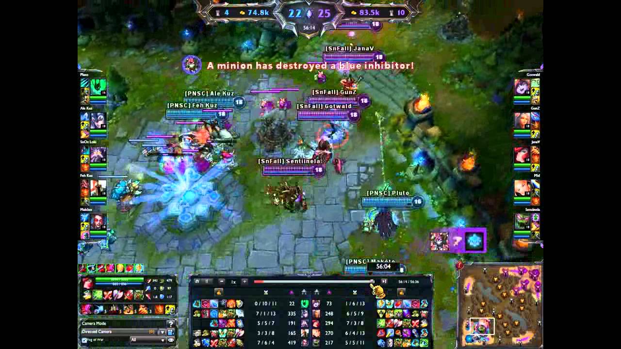 Partida Ranked + Baron Steal from Mid.