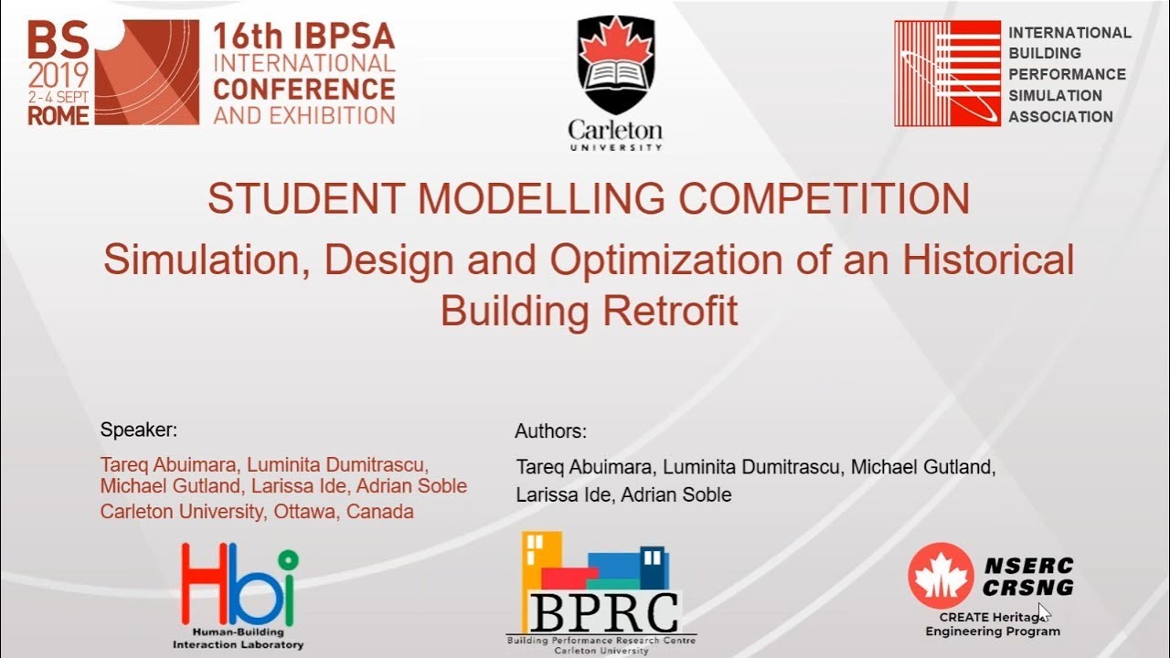 IBPSA Education Webinar  PENTATHLON, BS2019 Student Modelling Competition-2