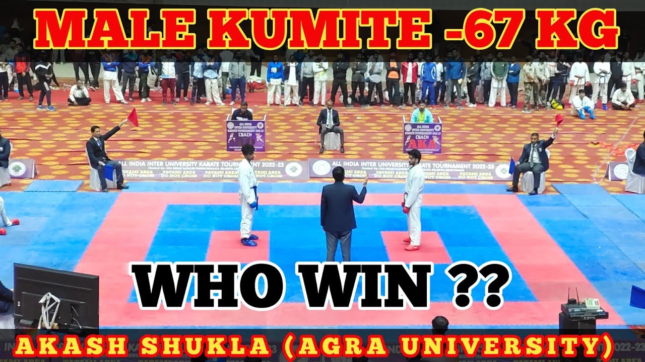 Akash Shukla (AKA) Agra University | Male Kumite -67 Kg All India Inter University Karate Tournament