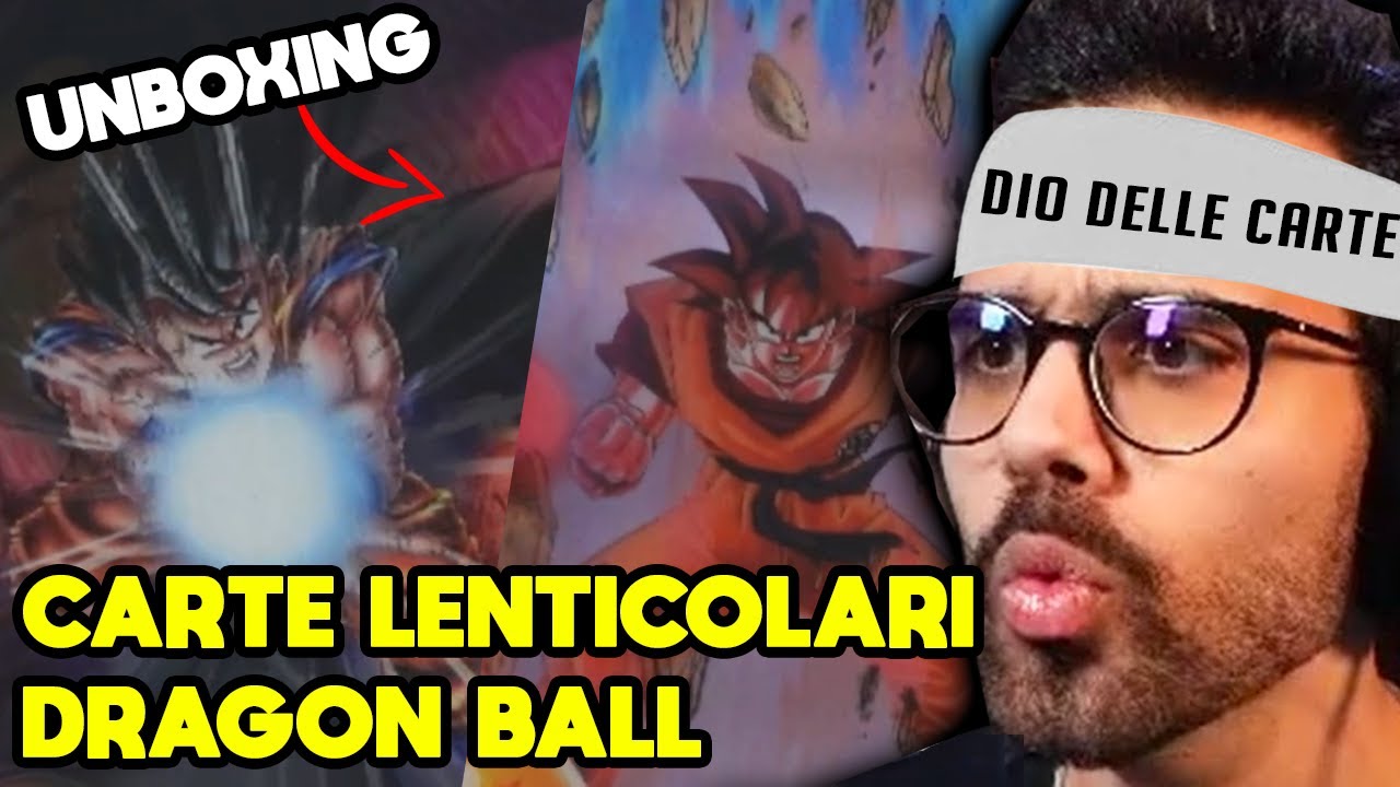 DARIO MOCCIA SPACCHETTAMENTO DRAGON BALL CARTE LENTICOLARI - Unboxing