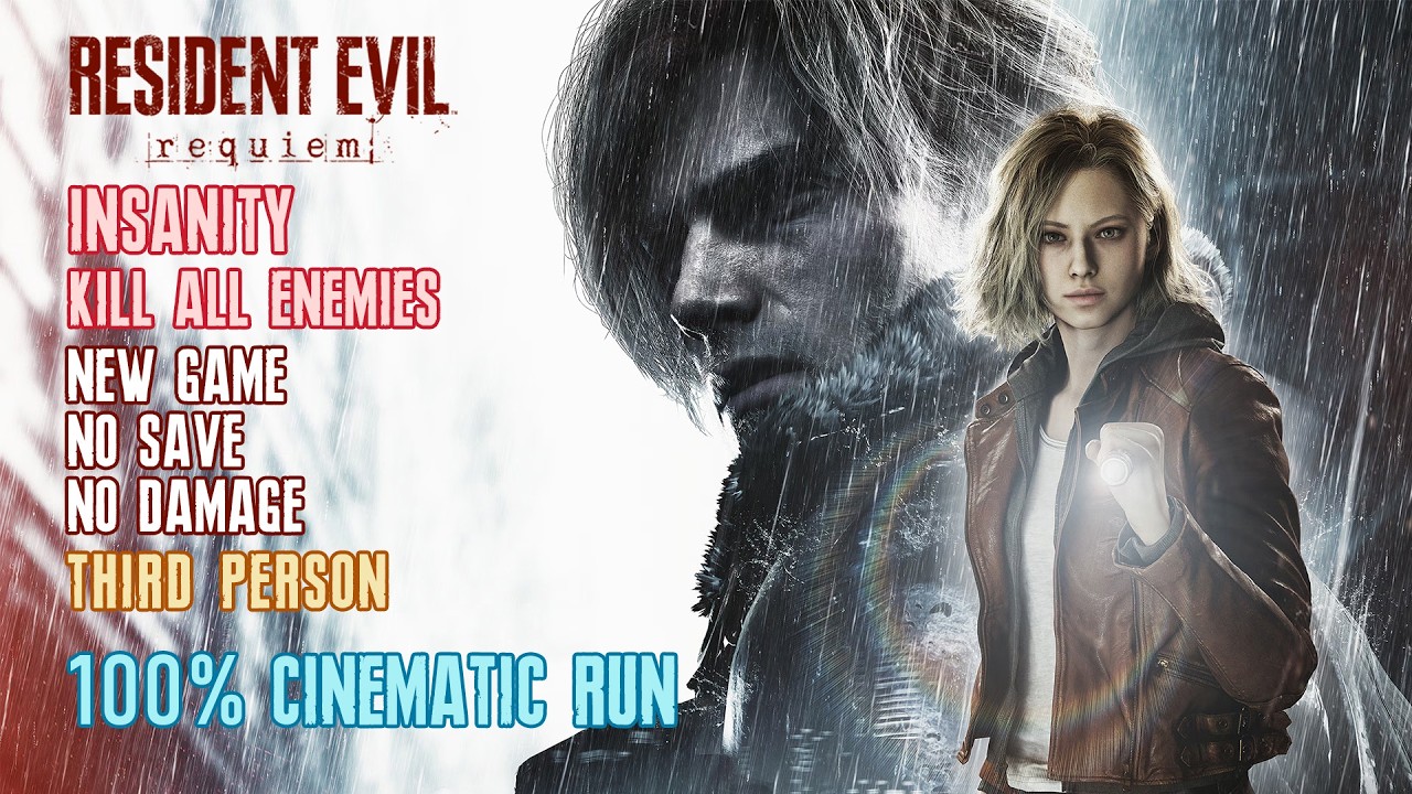 [Resident Evil Requiem] Kill All Enemies, Insanity, 100%, New Game, No Save No Damage (Third Person)