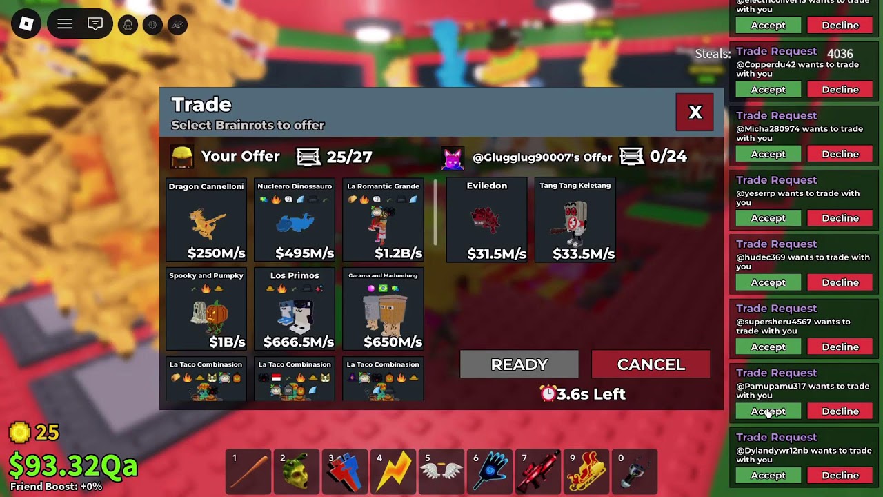 Steal a brainrot trading Live join up