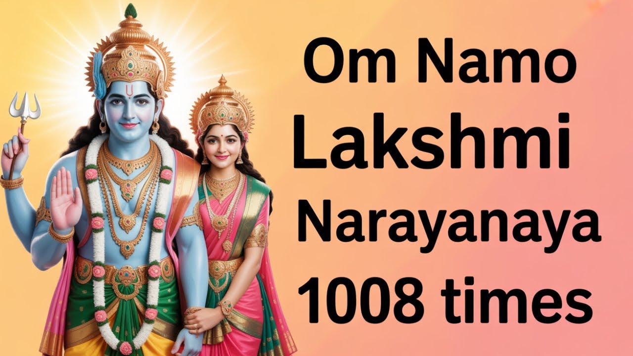 Om Namo Lakshmi Narayanaya Namaha 1008 times | Lakshmi Narayana Mantra
