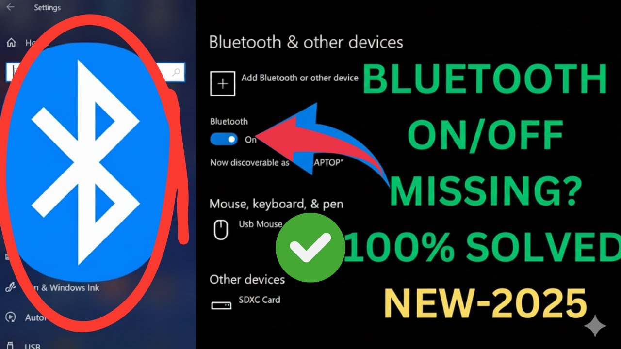 Bluetooth On Off Button Is Missing In Windows 10 | Bluetooth not working PC and Laptop Windows 10/11