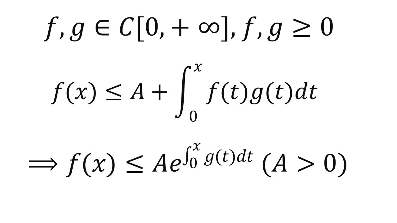 An innocent looking problem from Calculus | Bellman-Gronwall inequality