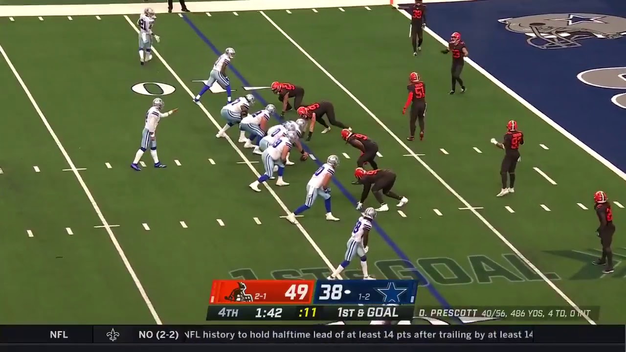 Denzel Ward Makes Clutch 4th Quarter Interception! 🏈