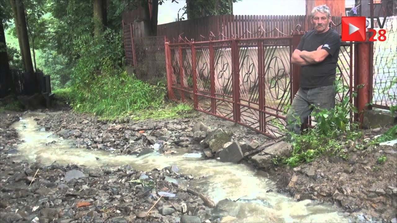 Oberwanie chmury nad Mszaną Dolną