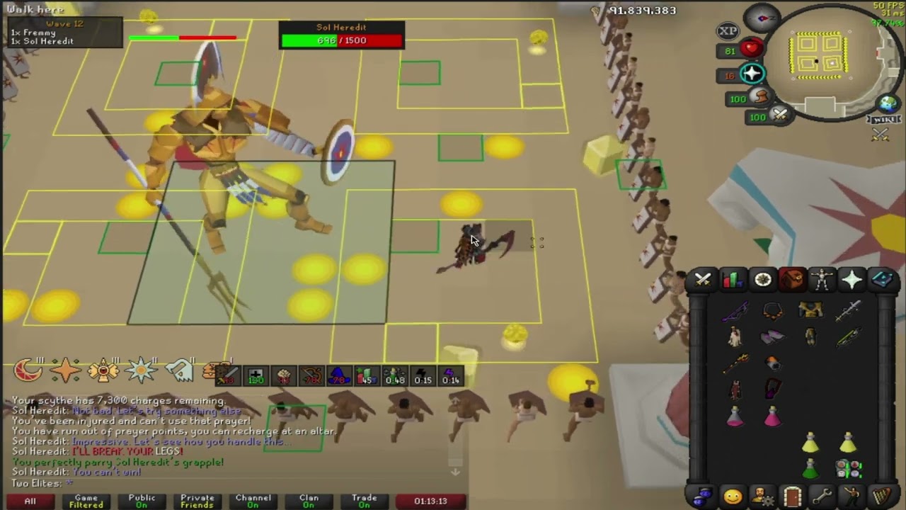 Slow Dancing in the Sand - Sol Heredit GM combat Achievement OSRS