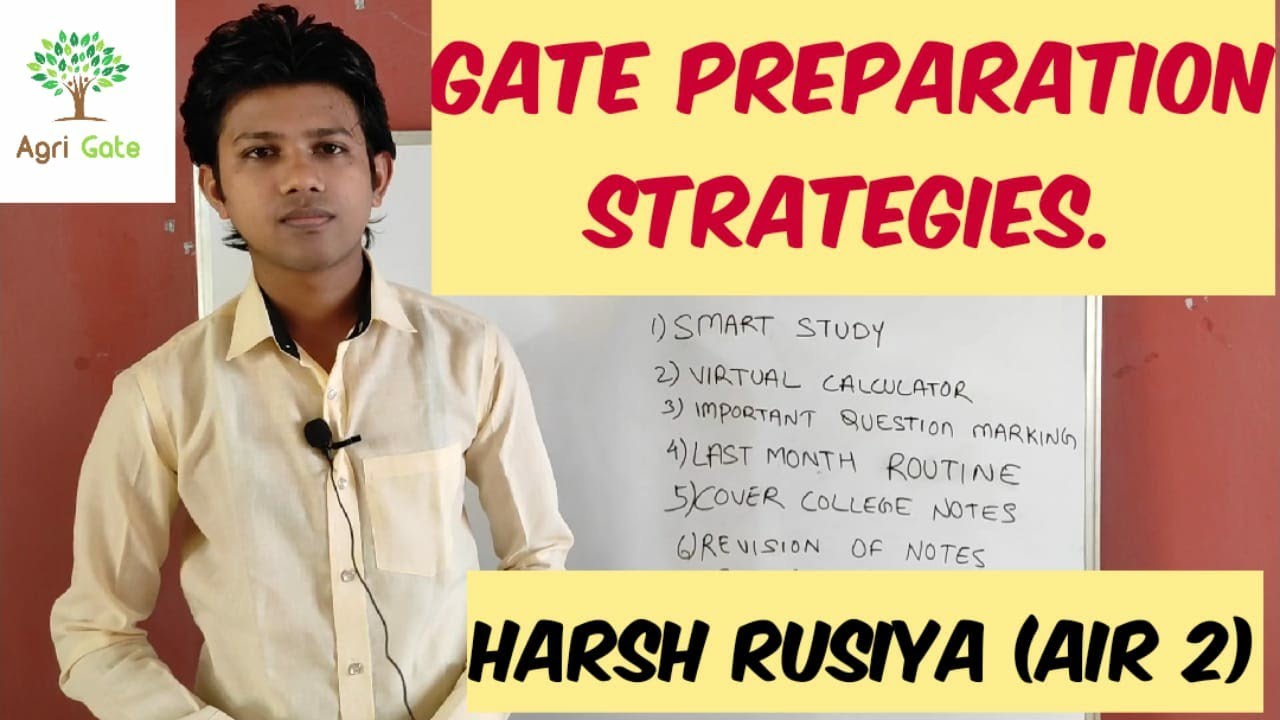 GATE PREPARATION STRATEGIES | SELF STUDY TIPS | Gate 2020 Topper HARSH RUSIYA (AIR-2)