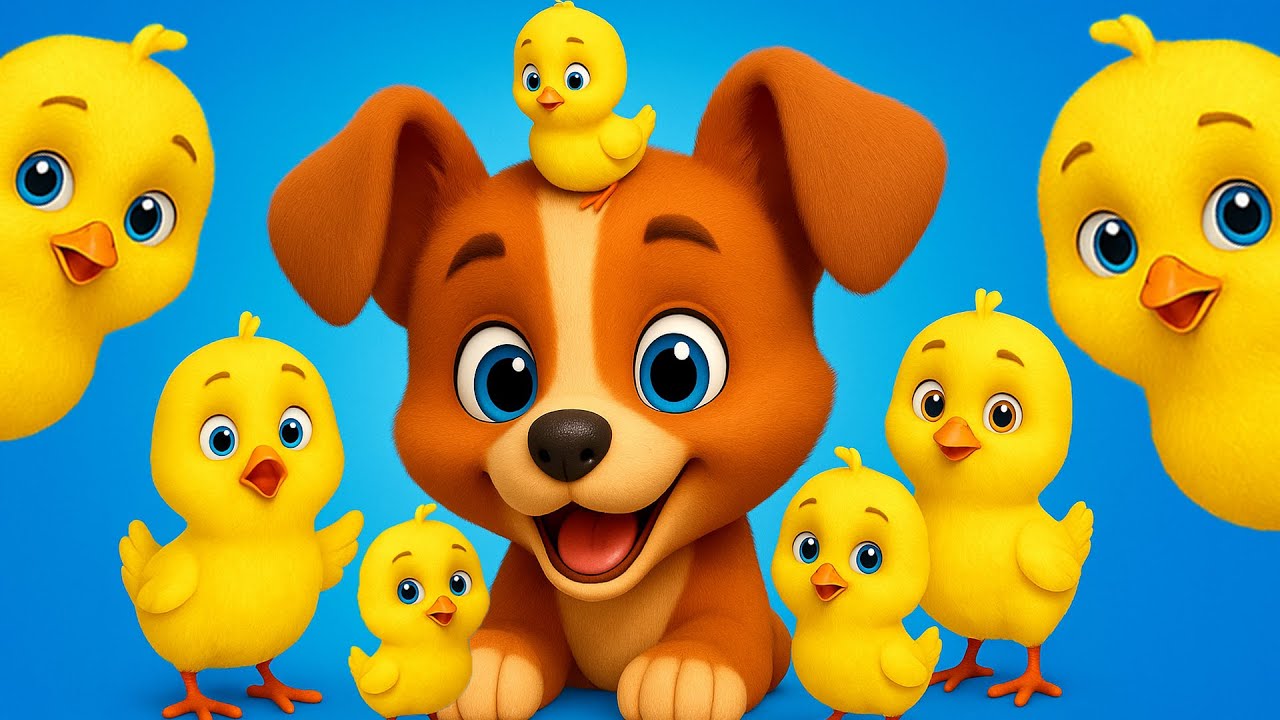 Los Pollitos y el Perrito &ndash; Versi&oacute;n Animales para Ni&ntilde;os  - Canciones Infantiles - LooLoo