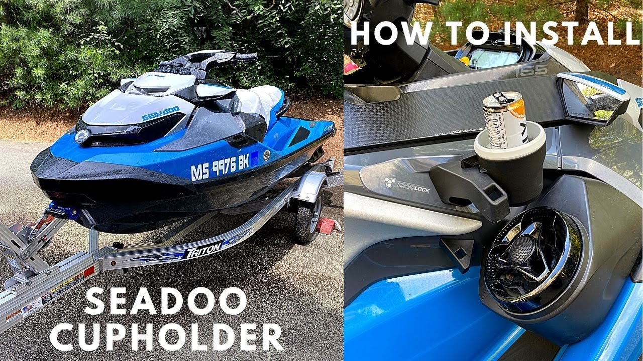 How to Install SEA-DOOS CUP HOLDER- SEADOO GTX 170 - 155