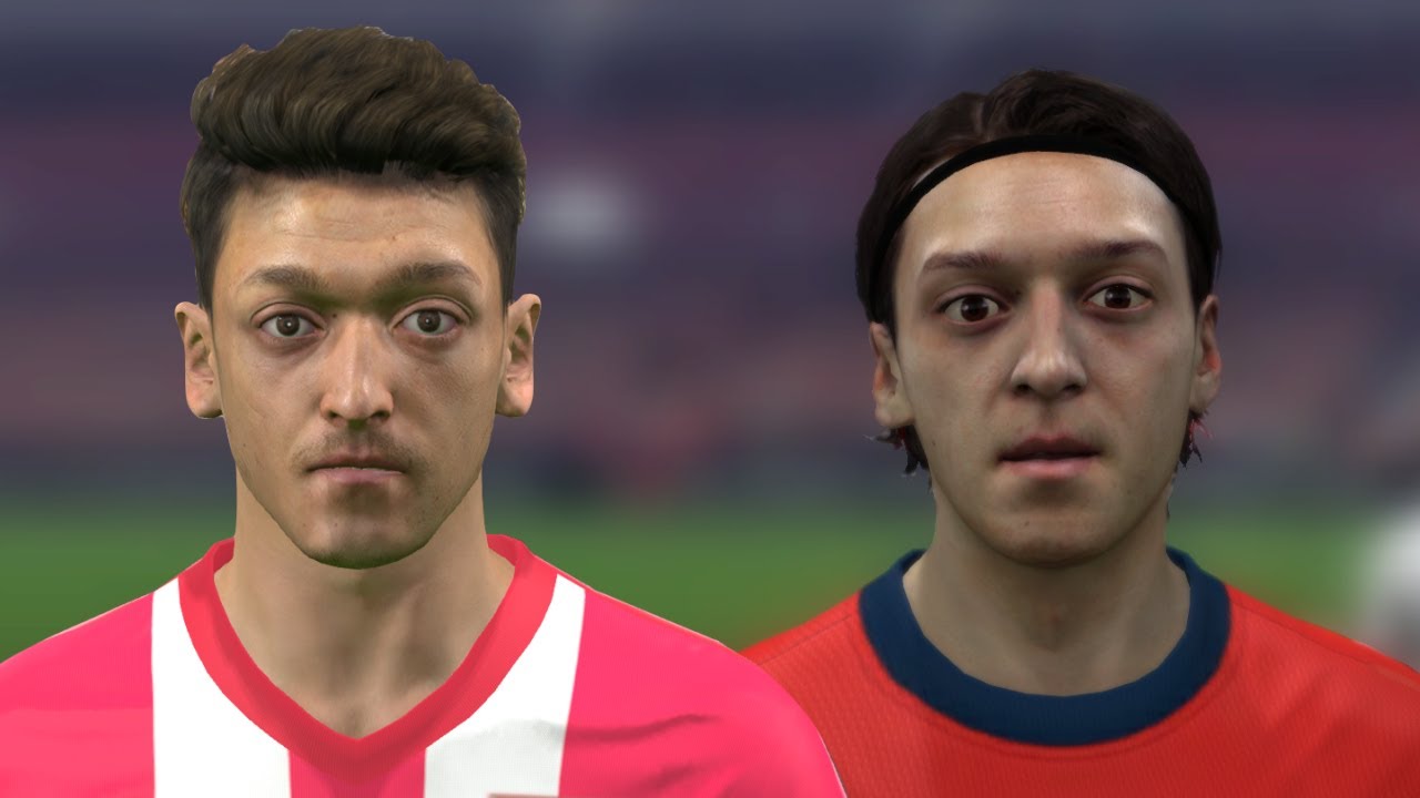 FIFA 14 vs PES 14 Head to Head Faces (3 angles view) | Arsenal | HD 1080p