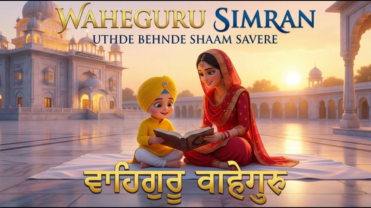 Waheguru Simran Uthde Behnde Shaam Savere | ਵਾਹਿਗੁਰੂ वाहेगुरु  Japnoor Gurbani