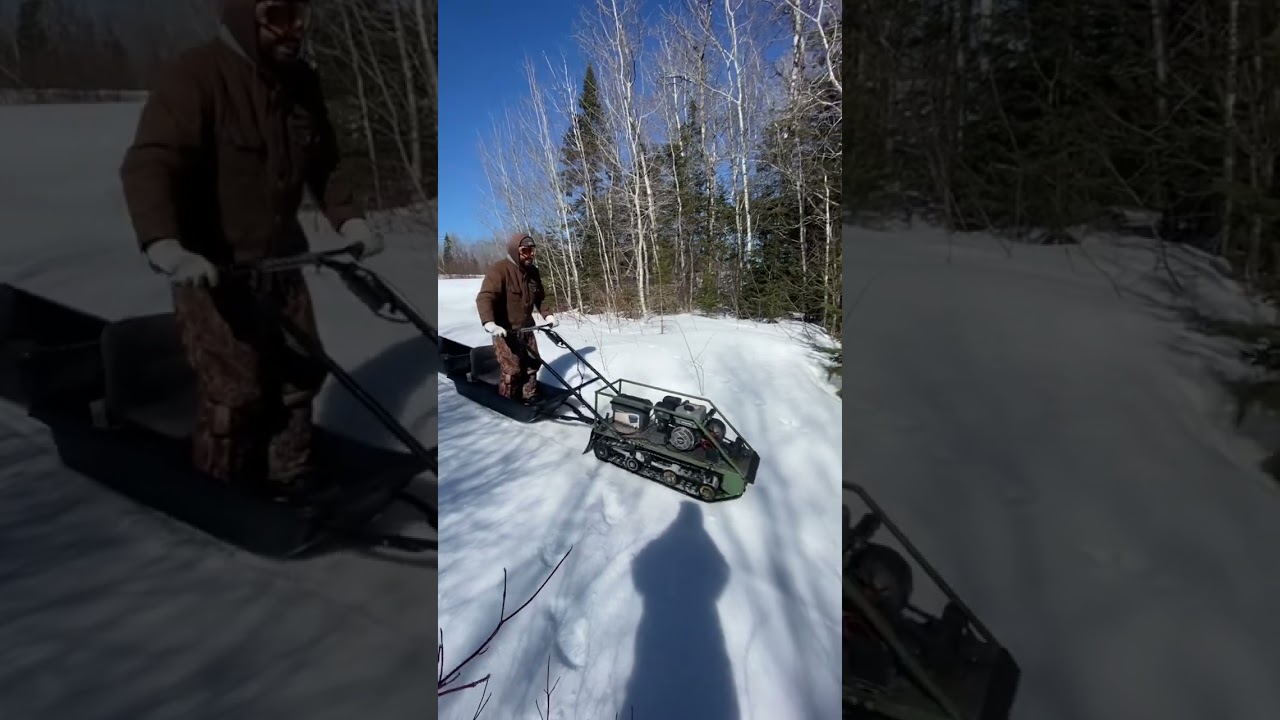 Track sled creek crossing
