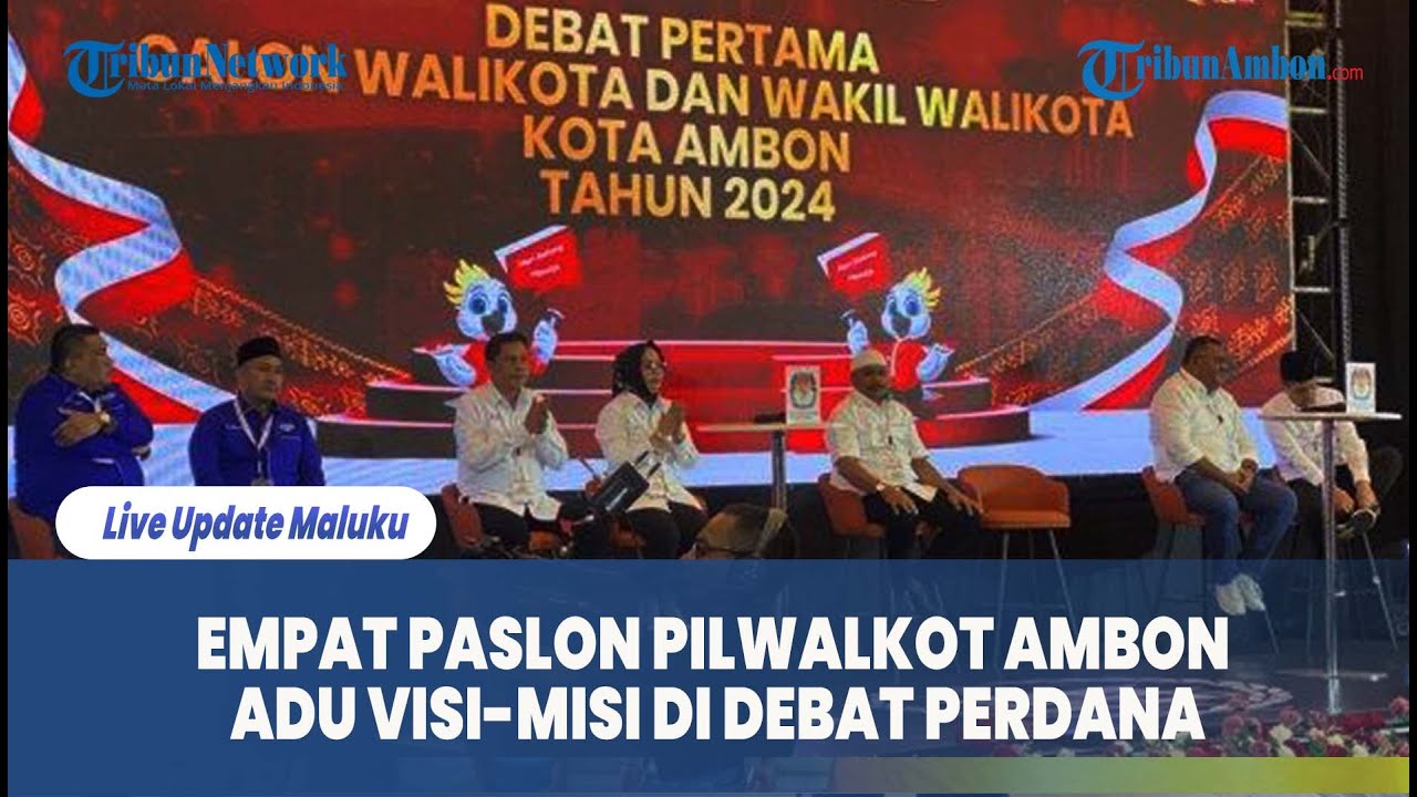 Empat Paslon Pilwalkot Ambon Adu Visi misi di Debat Perdana