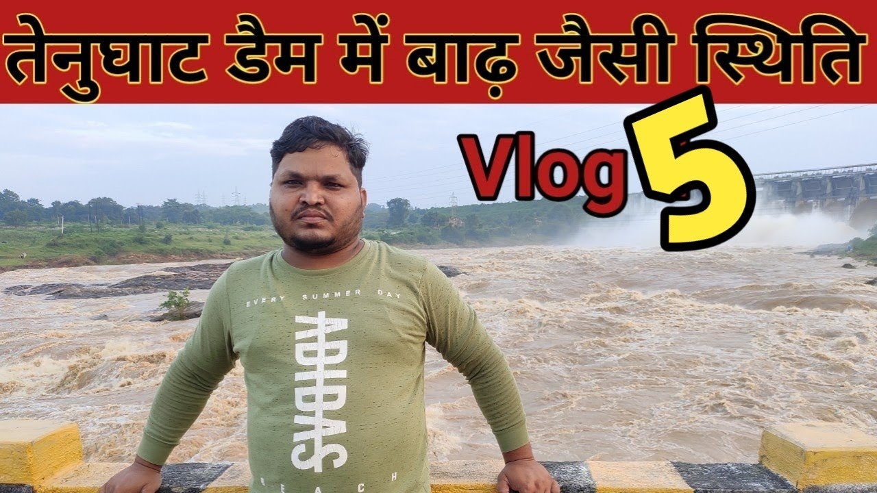 Tenughat dam|Six gate open due to water overflow | तेनुघाट का वीडियो| #picnicspot #tenughatdam