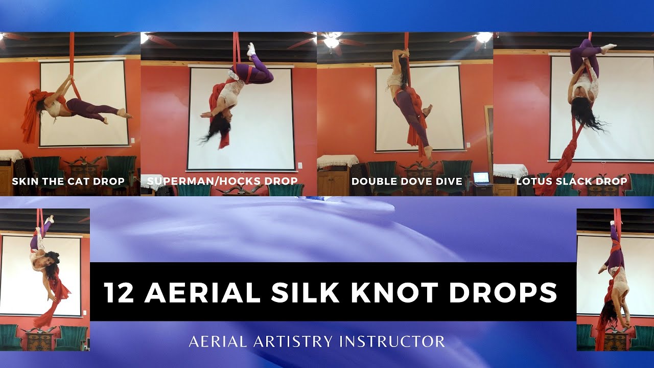 12 Aerial Silk Knot Drops / Aerial Hammock Drops / Aerial Sling Drops | Aerial Artistry Instructor