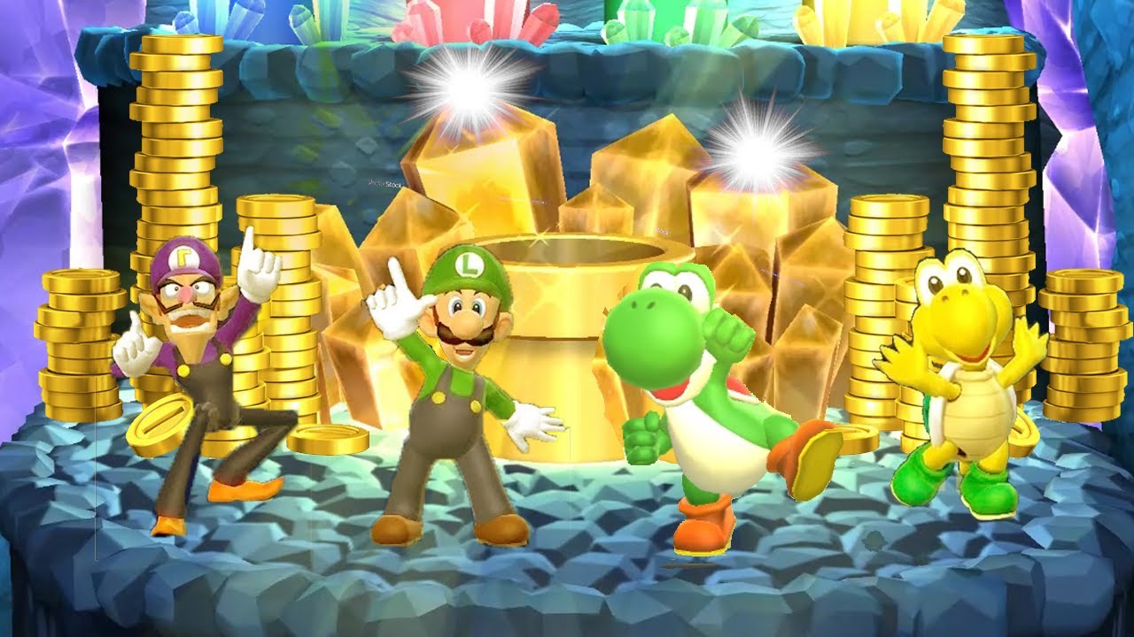 Mario Party 9 - Choice Challenge - Yoshi vs Luigi vs Koopa Troopa vs Waluigi (Master Difficulty)
