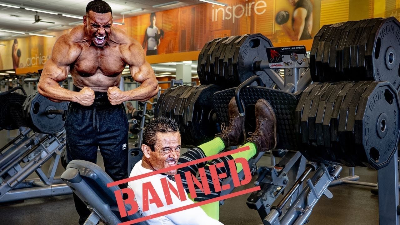 El Campeon is BANNED from La fitness! We MAXED ALL Machines! 