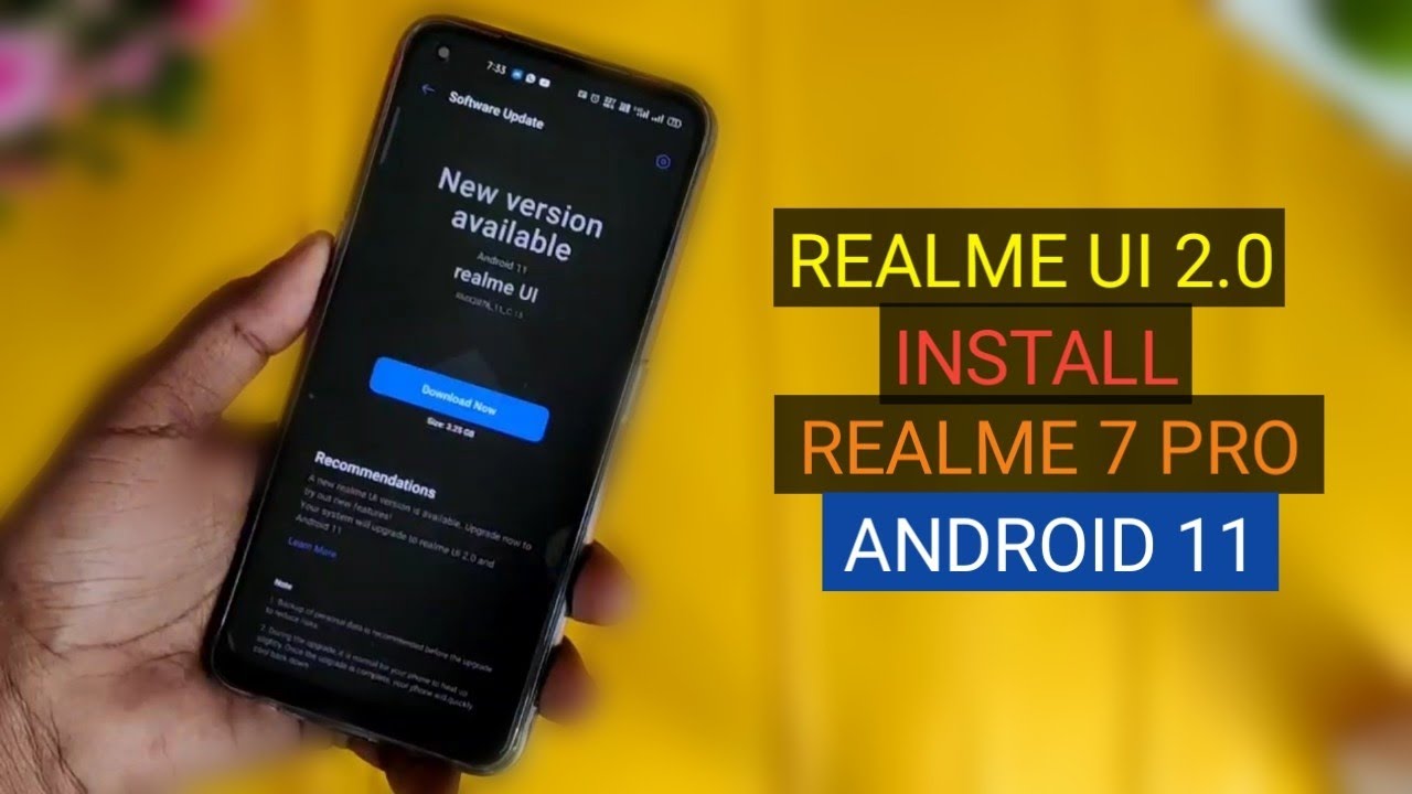 How To Install Realme UI 2.0 for Realme 7 Pro based on Android 11 | New Always On Display