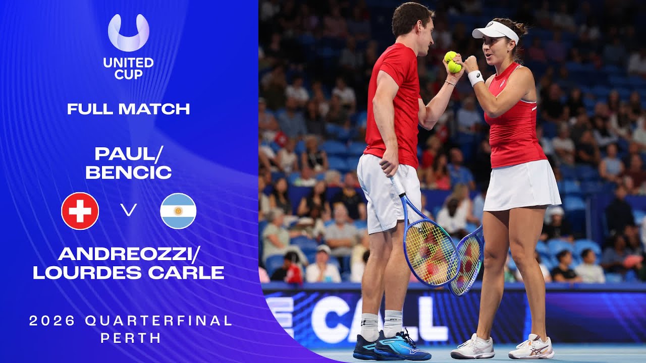 Bencic/Paul v Carle/Andreozzi Full Match| United Cup 2026 Quarterfinal