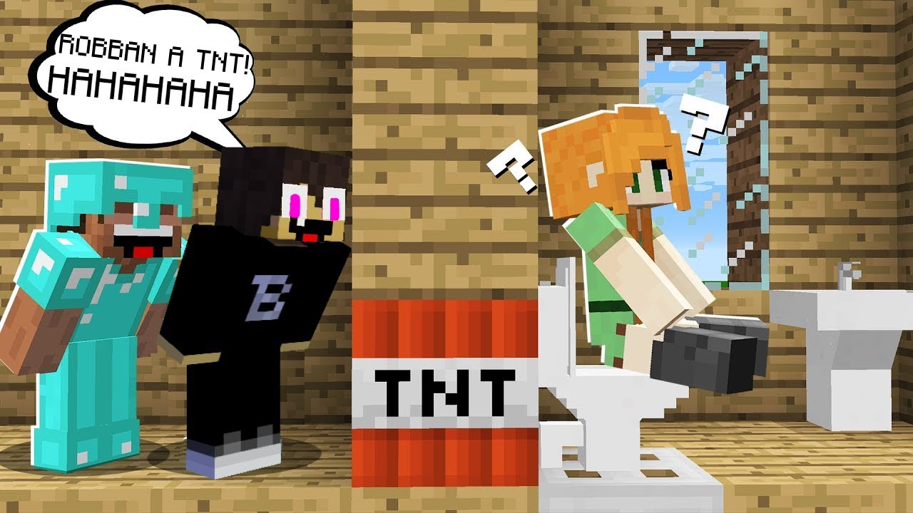 NYILVÁNOS WC PRANK A MINECRAFTBAN *VICCES*