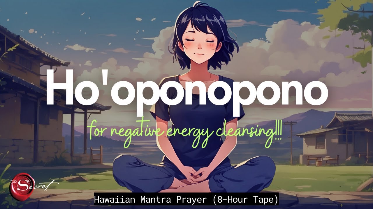 HO'OPONOPONO PRAYER FOR NEGATIVE ENERGY CLEANSING | HAWAIIAN MANTRA| 8-HOUR TAPE 🌺✨🙏