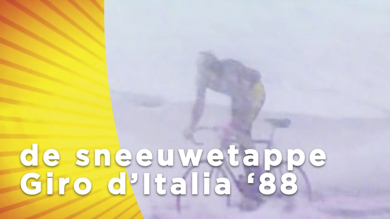 De legendarische sneeuwetappe in de Giro van 1988 | Andere Tijden Sport | NOS-NTR