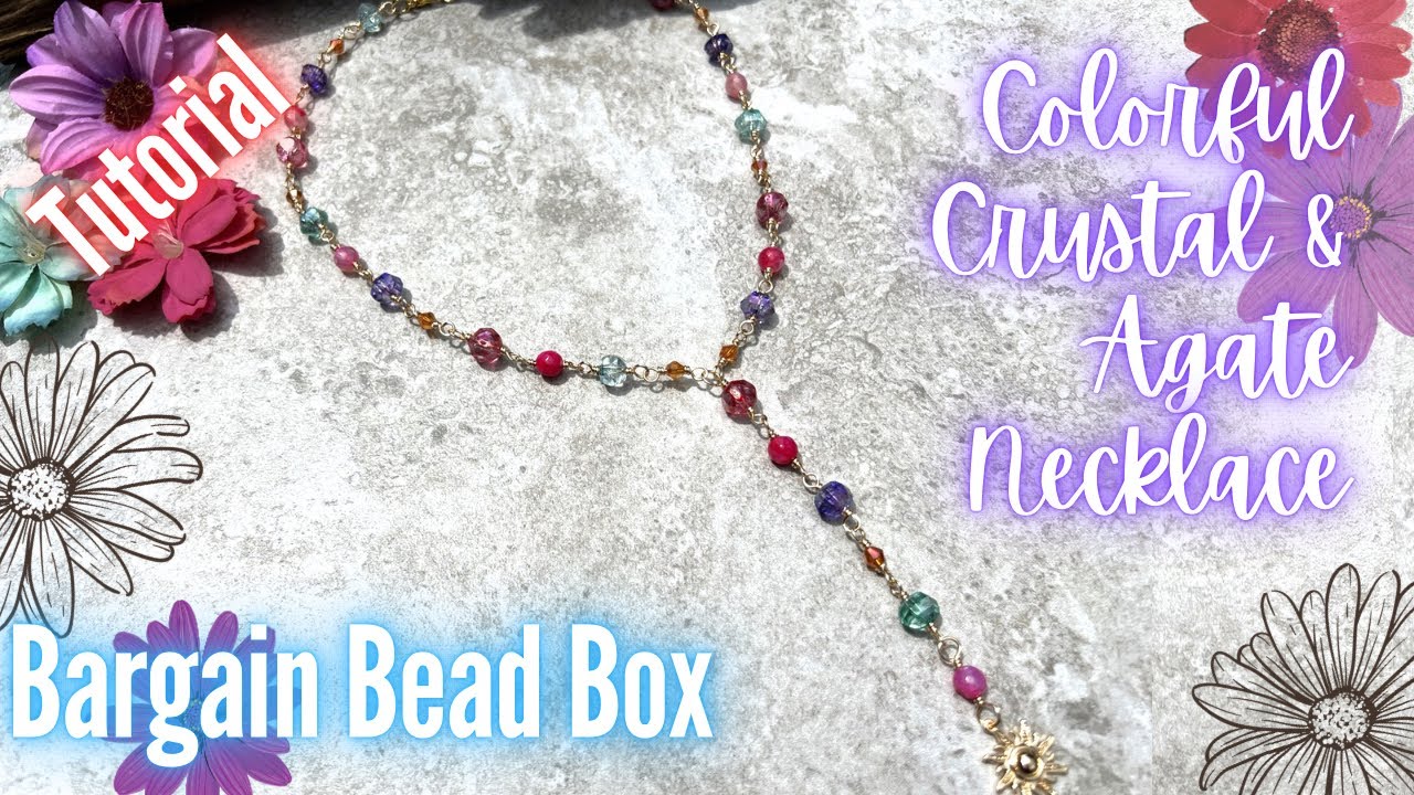 Colorful Crystal & Agate Necklace | Jewelry Making Tutorial | Bargain Bead Box