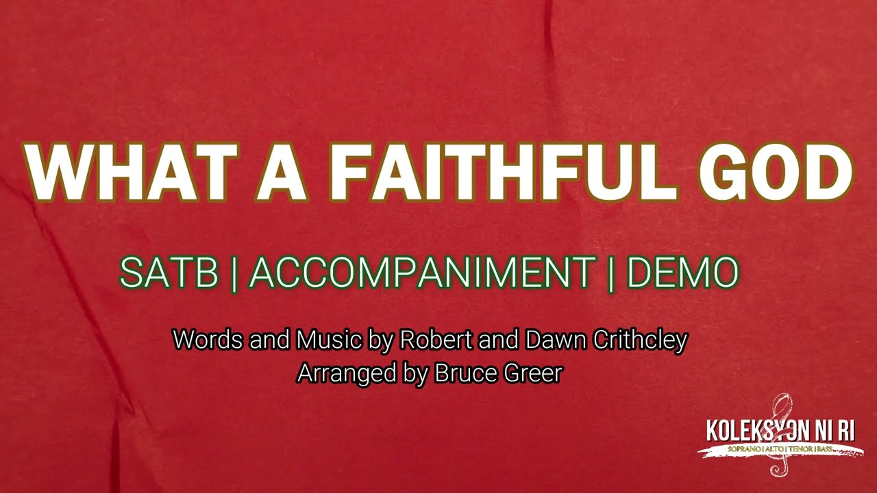 What a Faithful God | SATB | Piano