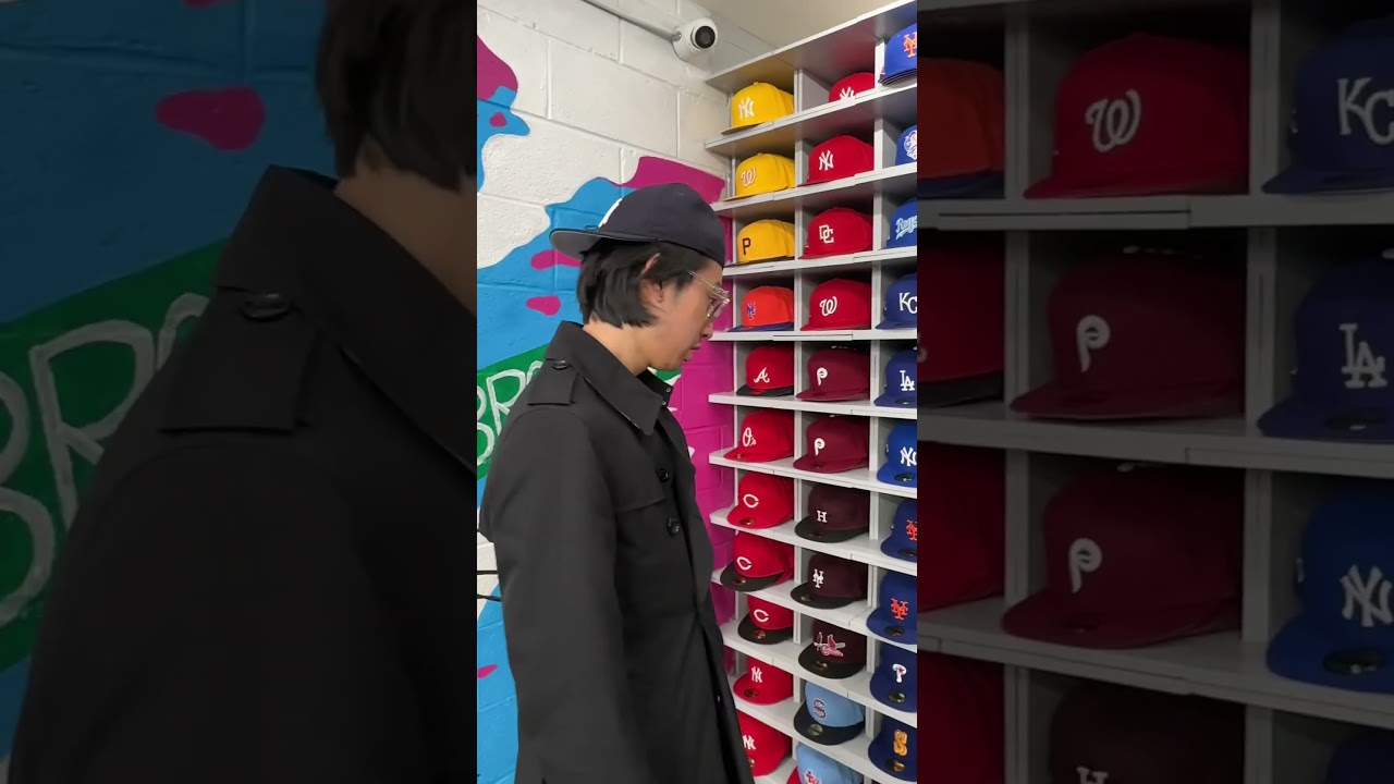 Shopping at Hat Club in NYC 